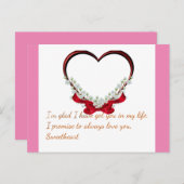 Carte Postale Amour (Devant / Derrière)