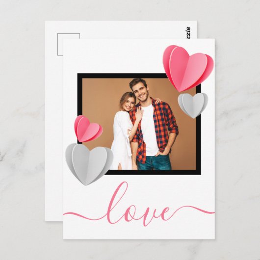 Carte Postale amour (Devant / Derrière)