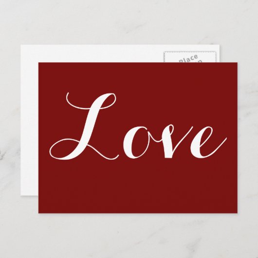 Carte Postale Amour (Devant / Derrière)