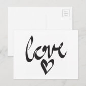 Carte Postale Amour (Devant / Derrière)