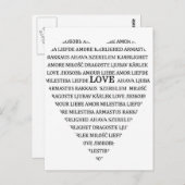 CARTE POSTALE AMOUR (Devant / Derrière)