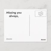 Carte Postale amour (Dos)