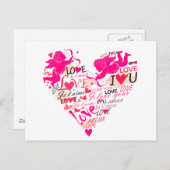 Carte Postale Amour (Devant / Derrière)