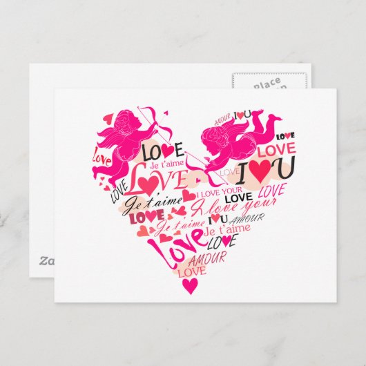 Carte Postale Amour (Devant / Derrière)