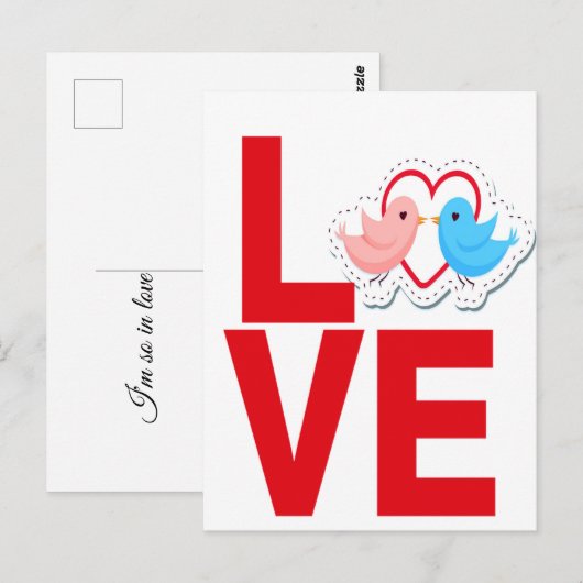 Carte Postale amour (Devant / Derrière)