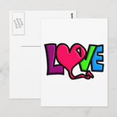 CARTE POSTALE AMOUR (Devant / Derrière)