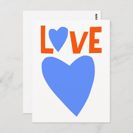 CARTE POSTALE AMOUR 1 (Devant / Derrière)