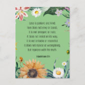 Carte Postale Amour, 1 Corinthiens 13:4, (Devant)