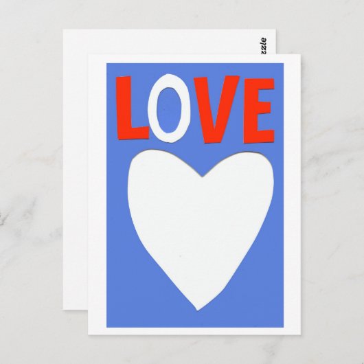 CARTE POSTALE AMOUR 2 (Devant / Derrière)