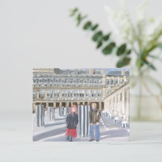 CARTE POSTALE AMOUR À PARIS (Debout devant)