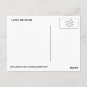 CARTE POSTALE AMOUR À PARIS (Dos)