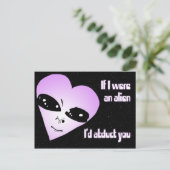 Carte Postale Amour Alien (Debout devant)