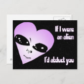 Carte Postale Amour Alien (Devant / Derrière)