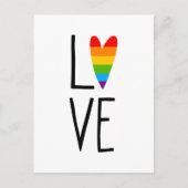 Carte Postale Amour arc-en-ciel (Devant)