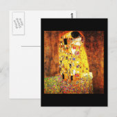 Carte Postale-Amour Art-Klimt-Kiss (Devant / Derrière)
