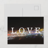 Carte Postale AMOUR avec lumières électriques (Devant / Derrière)