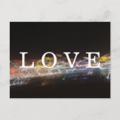 Carte Postale AMOUR avec lumières électriques (Devant)