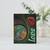 Carte postale Amour Bleu Renaissance (Debout devant)