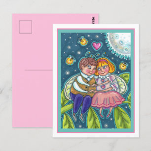 CARTE POSTALE AMOUR BOGUES, FOIE & PLEINE LUNE, SUEETHEARTS