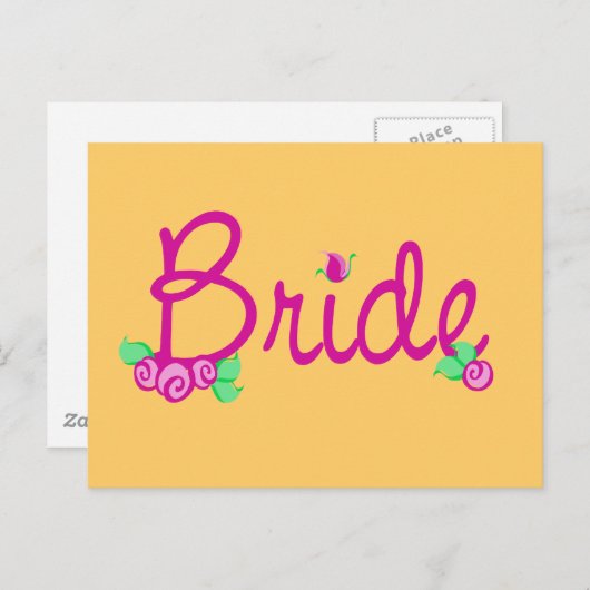 Carte Postale Amour Buds/ Mariage (Devant / Derrière)