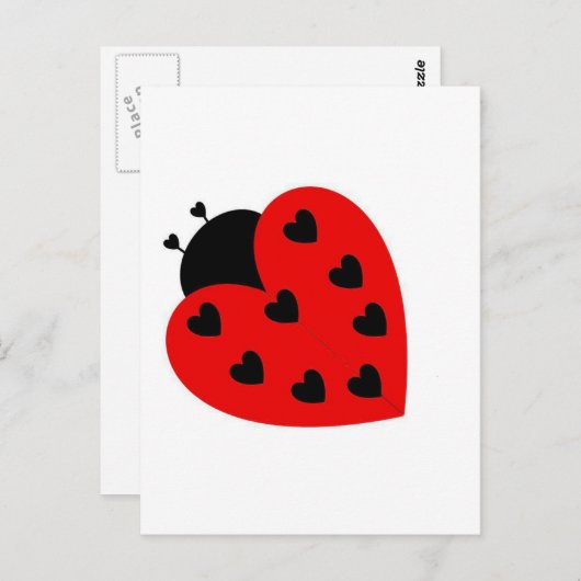 Carte Postale Amour Bug (Devant / Derrière)