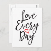 Carte Postale Amour chaque jour (Devant / Derrière)