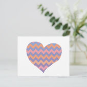 Carte Postale amour chevron - coeur (Debout devant)