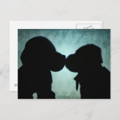 Carte Postale Amour chiot (Devant / Derrière)