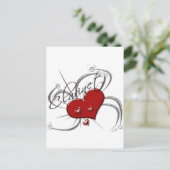 Carte Postale Amour Clarinette (Debout devant)