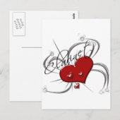 Carte Postale Amour Clarinette (Devant / Derrière)
