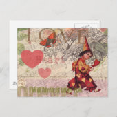 Carte Postale Amour Coeur Chéri Saint Valentin Chérubin (Devant / Derrière)