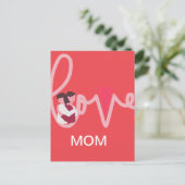 Carte Postale Amour coeur maman personnalisée Valentine's day (Debout devant)