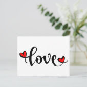 Carte Postale Amour Coeur Saint Valentin (Debout devant)