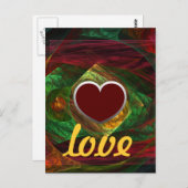 Carte postale Amour Connexion dynamique (Devant / Derrière)