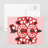 Carte postale Amour Coureur de pays (Devant / Derrière)