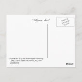 Carte Postale Amour d'Alpaca (Dos)