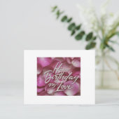 Carte Postale Amour d'anniversaire (Debout devant)