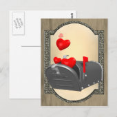 Carte Postale Amour dans le courrier (Devant / Derrière)