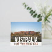 Carte Postale Amour De Australie Ayers Rock Uluru (Debout devant)