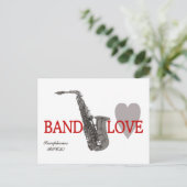 Carte Postale Amour de bande/ Saxophone (Debout devant)