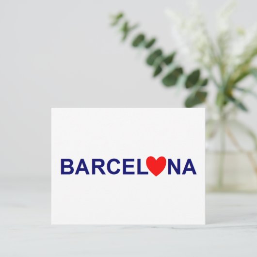 Carte Postale Amour de Barcelone (Debout devant)
