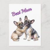 Carte Postale Amour de Bouledogue français  (Devant)