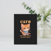 Carte Postale amour de chat mignon (Debout devant)