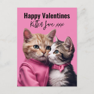 Carte Postale Amour de chaton Saint-Valentin amateur de chats pr