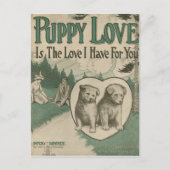 Carte Postale Amour de chiot (Devant)