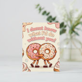 Carte Postale Amour de Donuts Fromageux (Debout devant)