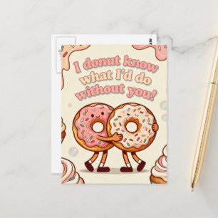 Carte Postale Amour de Donuts Fromageux