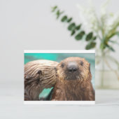 Carte Postale Amour de la loutre de mer (Debout devant)