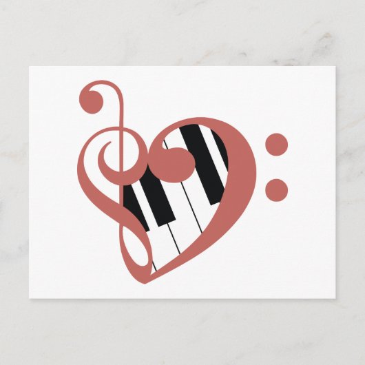 Carte Postale Amour de la musique (Devant)