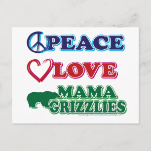Carte Postale Amour De La Paix - Mama-Grizzlies